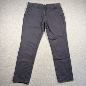 Barbour Neuston Twill Chino Pants Mens 36x32 (Fits 34x31) Gray MTR0465BL27